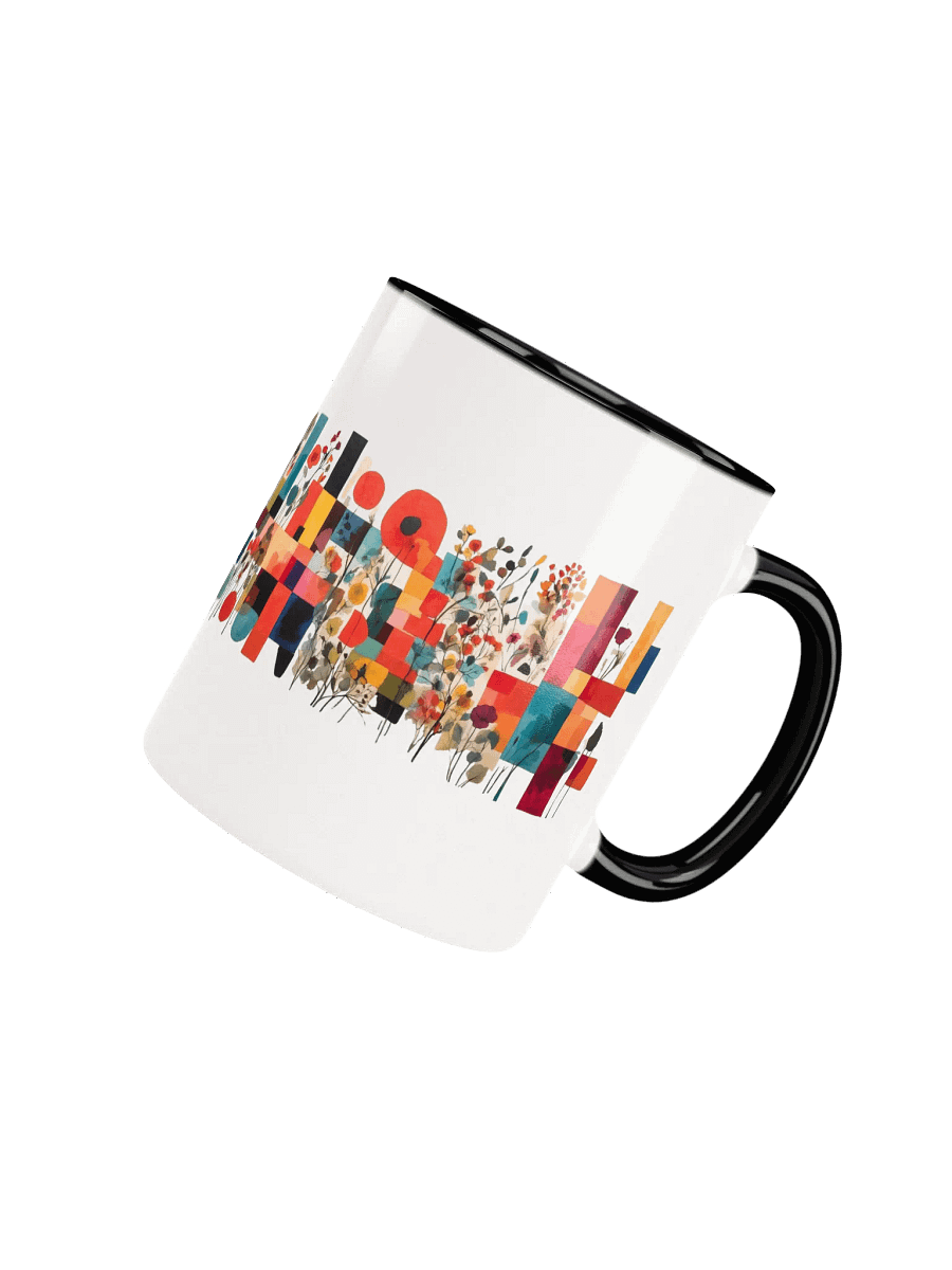 Vibrant Floral Geometry Ceramic Mug product image (27)