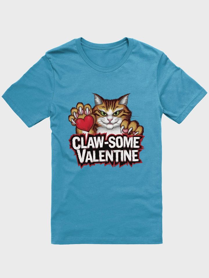 Claw-Some Valentine Funny Cat T-Shirt product image (1)