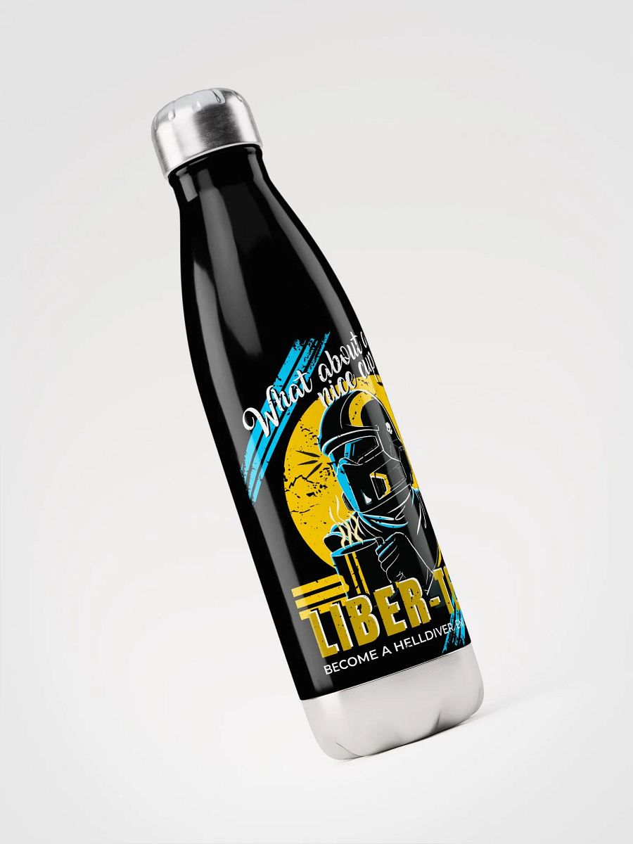 Helldivers 2 Stainless Steel Bottle | What About a Cup of Liber-Tea? Retro Design product image (3)