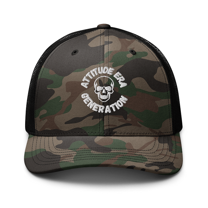 Attitude Era Generation Camo Trucker Cap product image (1)
