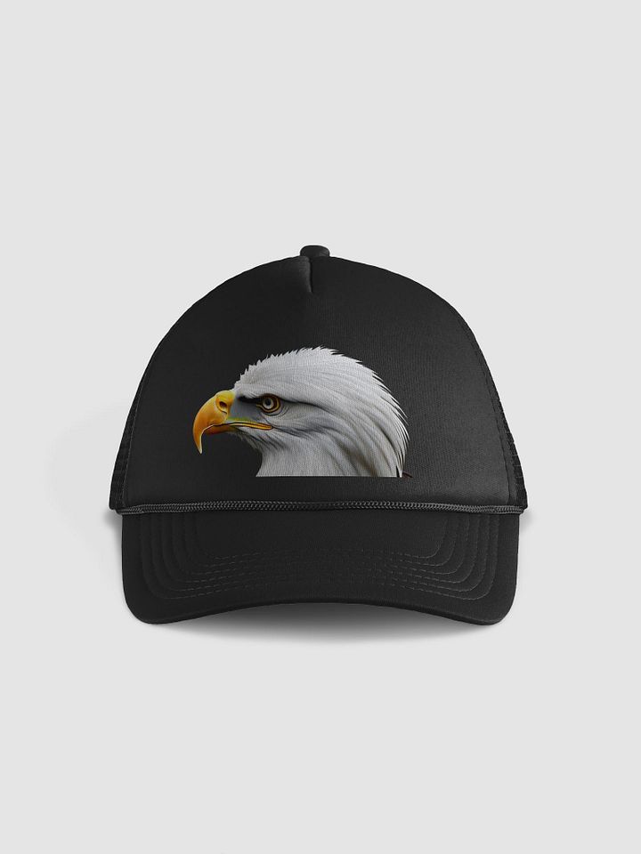 Strength & Freedom: Leucistic Bald Eagle Emblazons Valucap VC700 Trucker Hat product image (2)