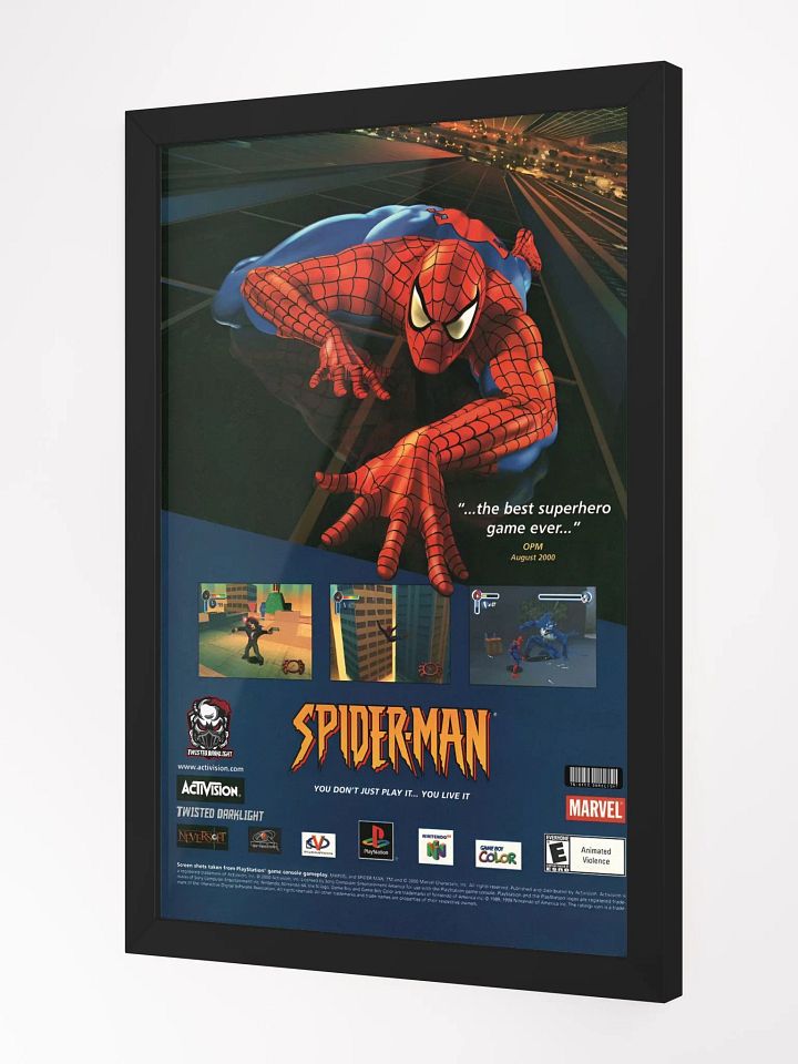 Spider-Man Game Advertisement Poster from 2000 - Size: 12" x 18" product image (1)