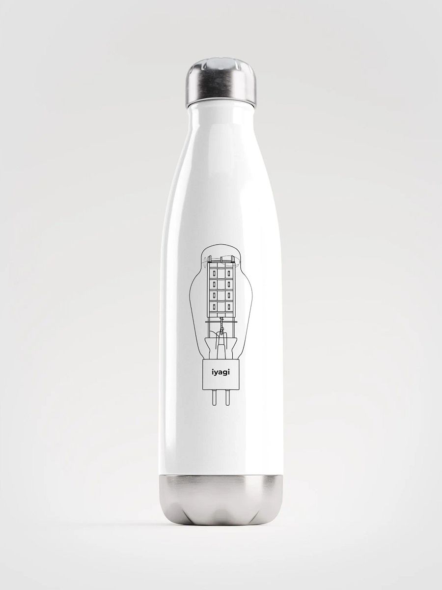 iyagi 300B Tube Stainless Steel Water Bottle (white) product image (3)