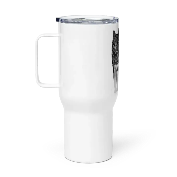 Wolf Drawing Travel Cup product image (1)