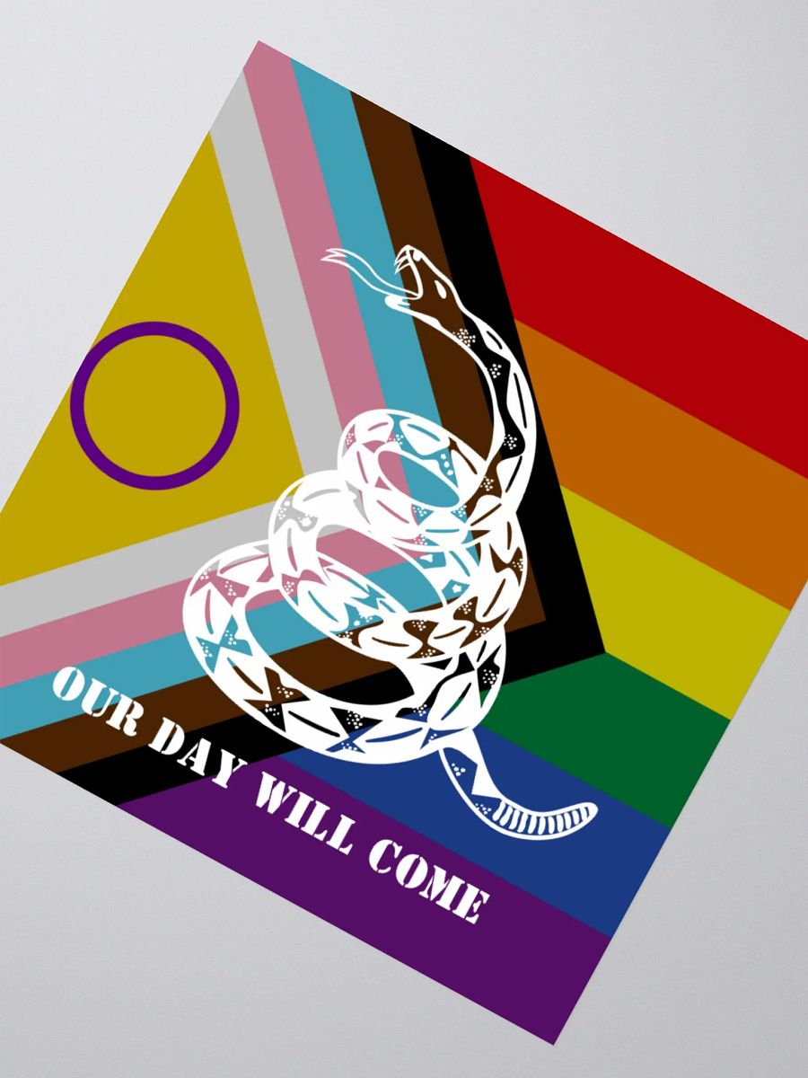 Progress Pride Sticker - Our Day Will Come product image (2)