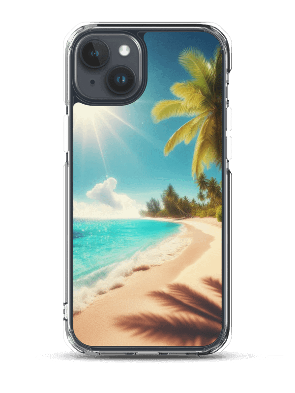 Tropical Breeze MagSafe® iPhone® Clear Case | AI Design product image (1)