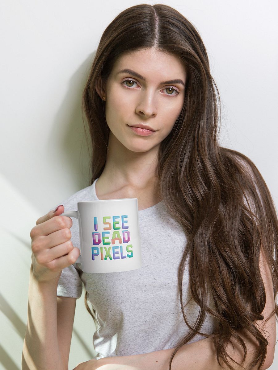 I SEE DEAD PIXELS White Glossy Mug product image (2)