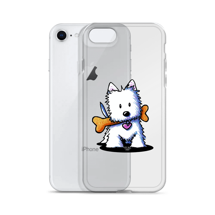 Westie Dog with Bone White Dog iPhone® Clear Case product image (2)