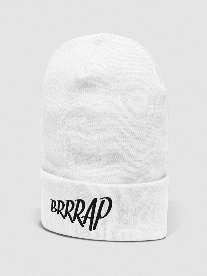 brrrap beanie white product image (2)