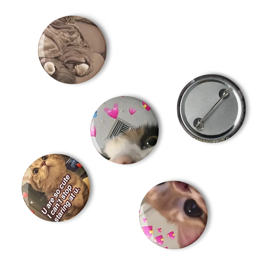 Set of Pin Buttons: Meme Cats 19 product image (6)