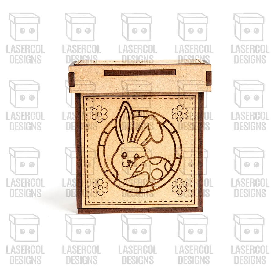 Easter Bunny Puzzle With Box Set 1 (2 Sizes) - Laser Cut Files product image (7)