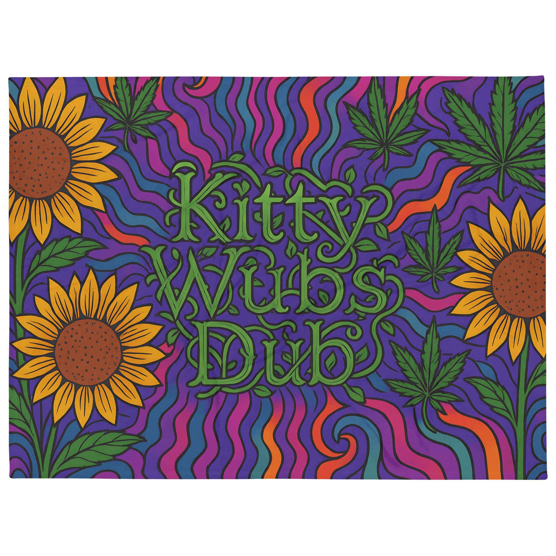 Kitty Hippie Blanket product image (1)