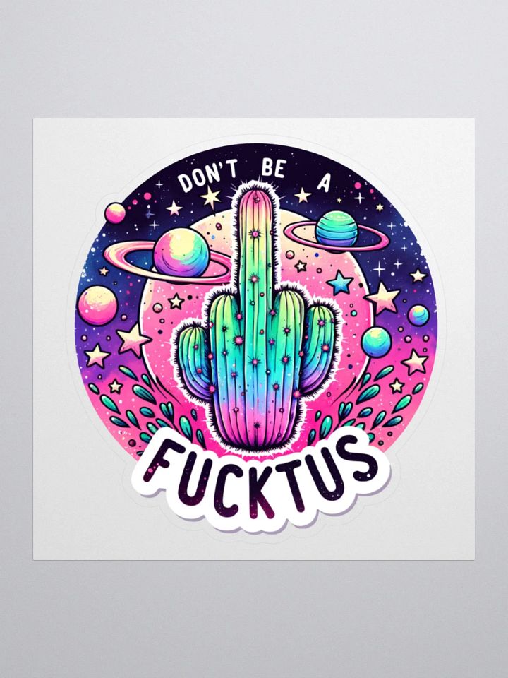 Cosmic Cactus Kiss Cut Sticker product image (4)