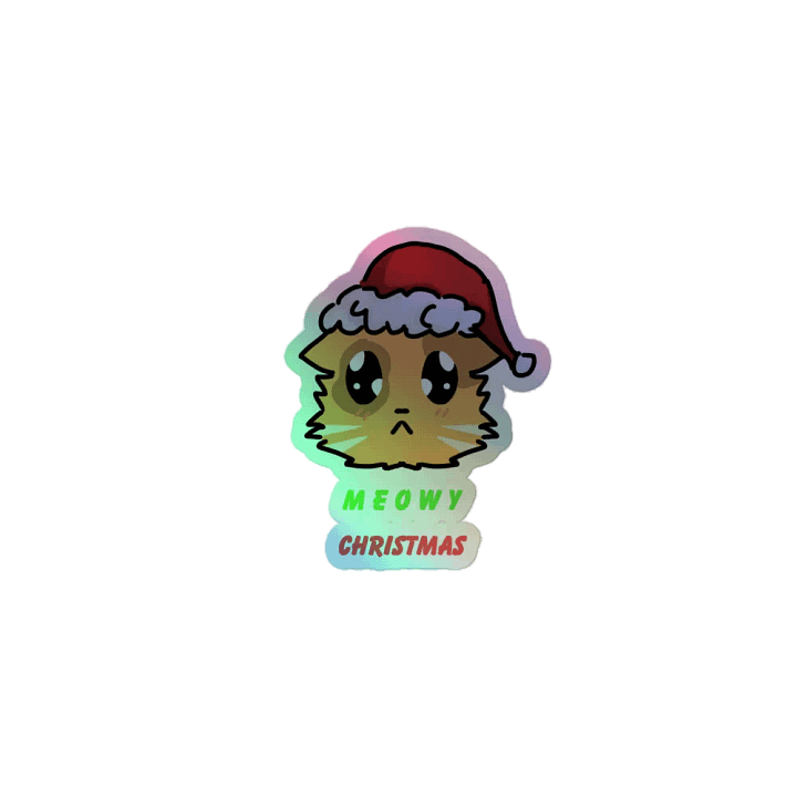Meowy Christmas Sticker product image (1)