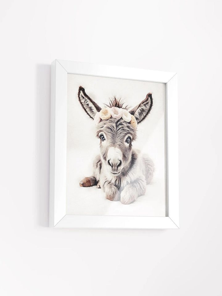 Floral Crowned Donkey Framed Poster product image (52)