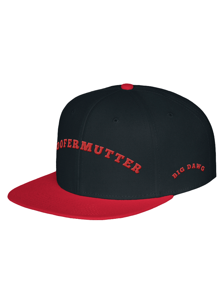 WooferMutter Black Red Embroidered Cap product image (2)