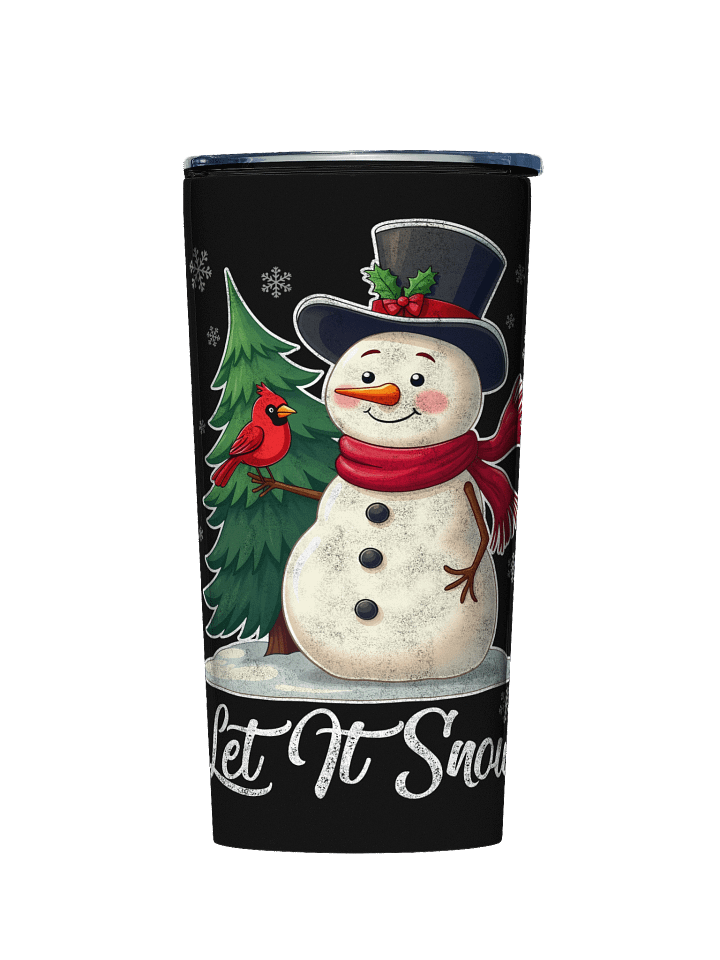 Let It Snow - Snowman with Cardinal Tumbler product image (1)