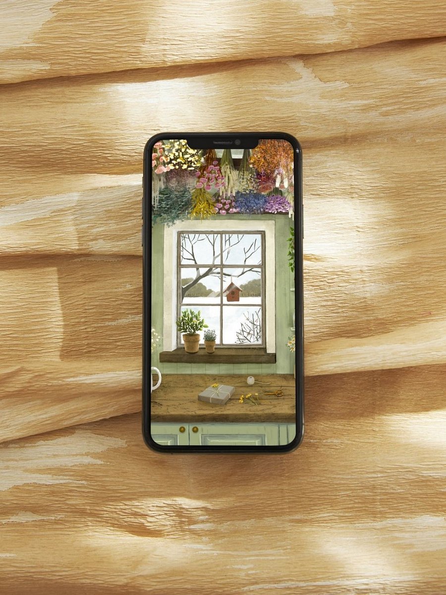 Dried Flowers in the Winter Wallpaper and Animated Screensaver product image (3)