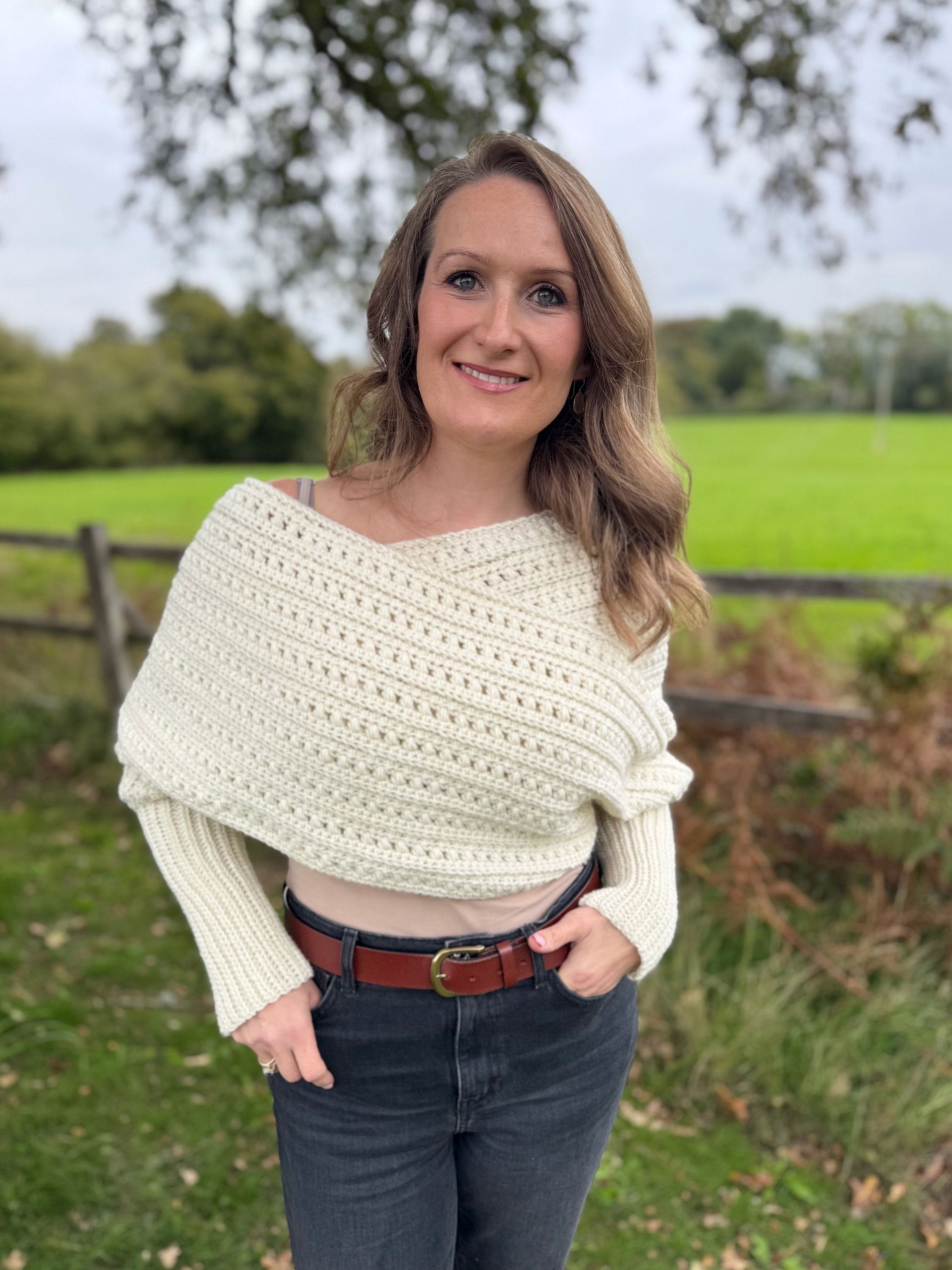 Crochet Sweater Scarf Worsted Weight/ Crochet scarf with sleeves / crochet wrap / Instant Download Adult Sizes XS - 5XL product image (10)