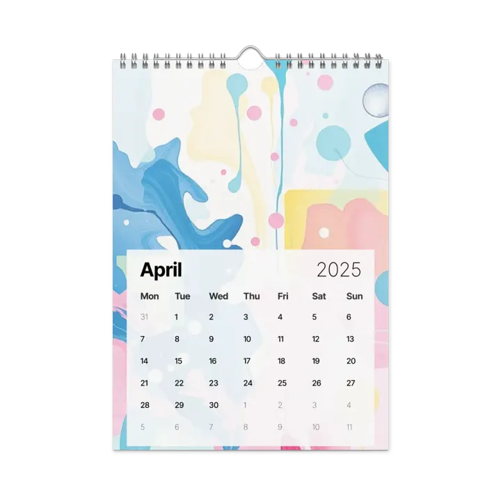 ART ABSTRACT WALL CALENDAR 2025 product image (1)