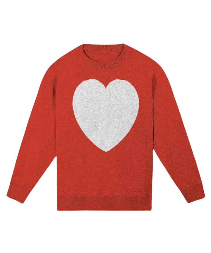Heart Knitted Relaxed Sweater 2/2 product image (1)