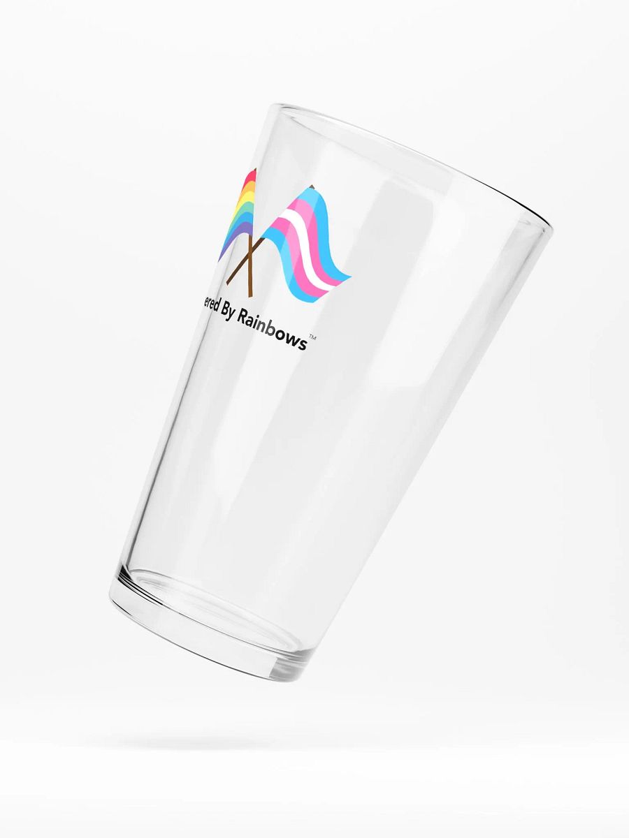 Powered By Rainbows Pint Glass product image (5)