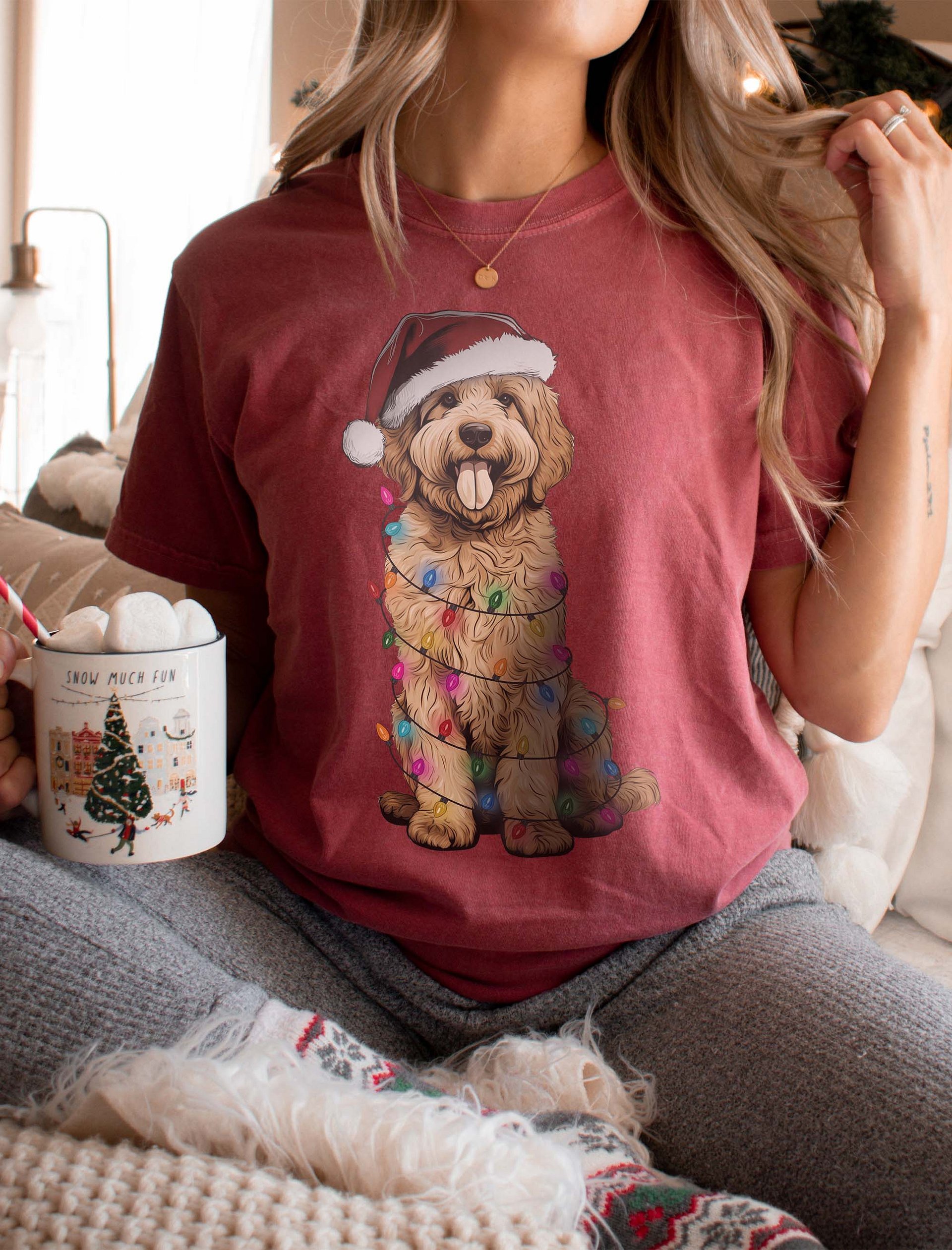 Funny Golden Doodle Christmas T-Shirt for Doodle Paw-rents product image (6)