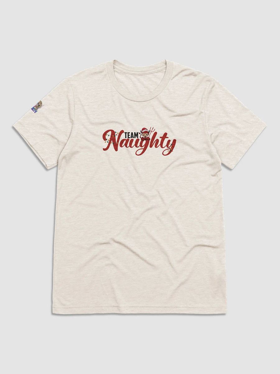 Christmas Naughty Tri blend Tee product image (2)