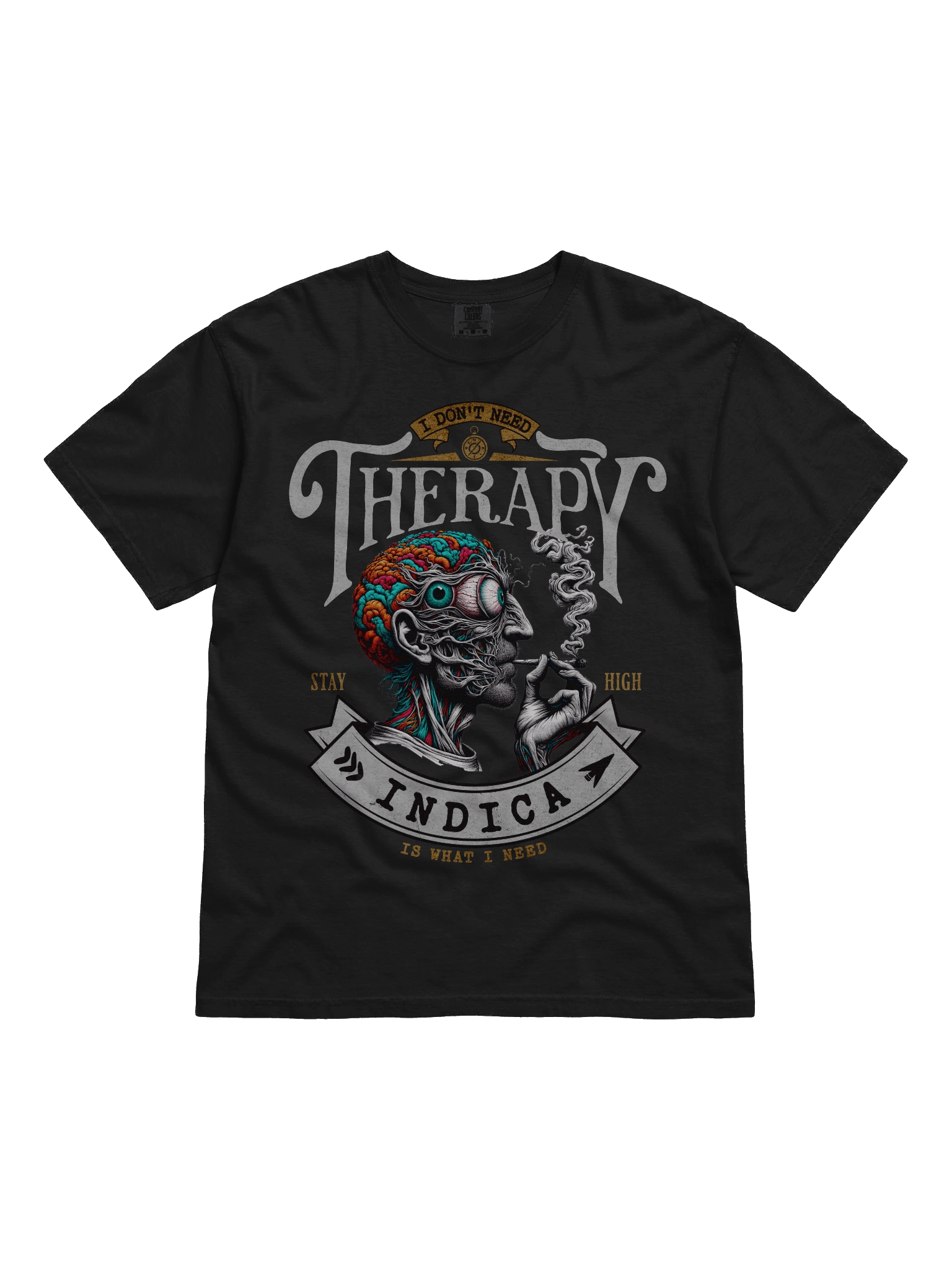 Psychedelic Mind - I Don't Need Therapy INDICA - Heavyweight T-Shirt product image (7)