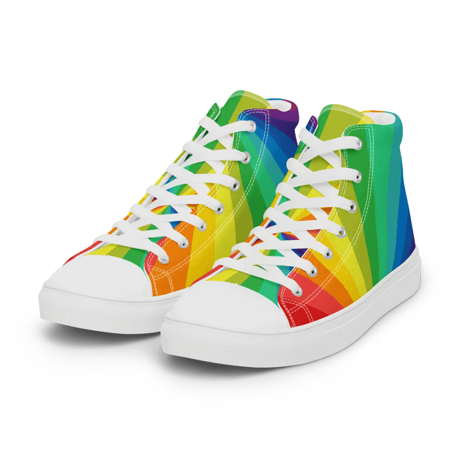 Woman's Trippy Rainbow High Tops product image (6)