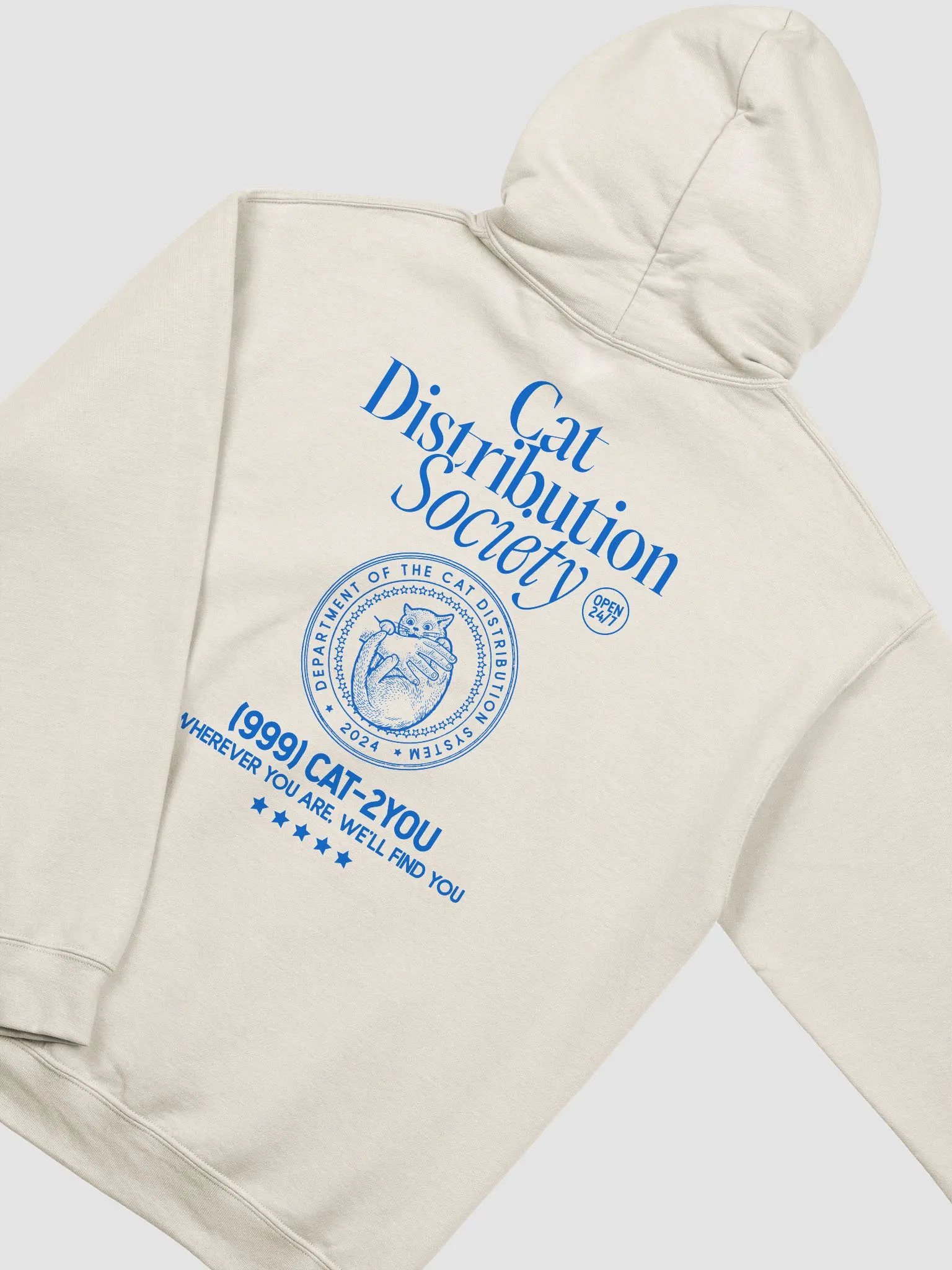 Cat distribution society hoodie product image (3)