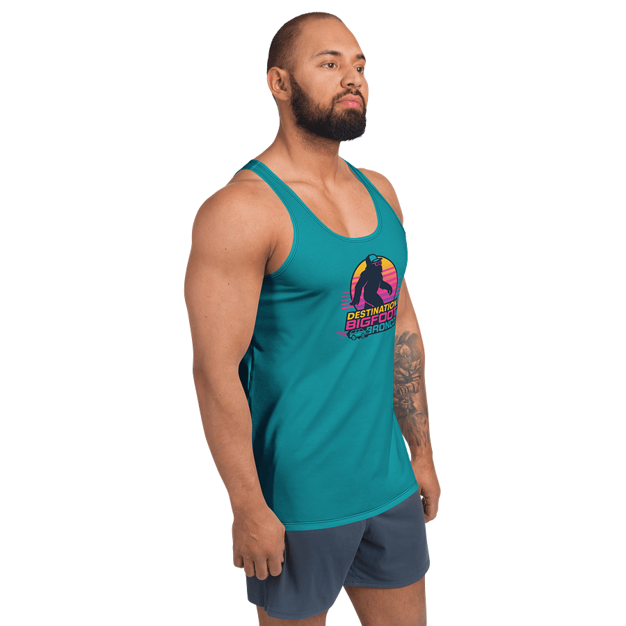 Synthsquatch Fitness Tank Top (Teal) product image (3)