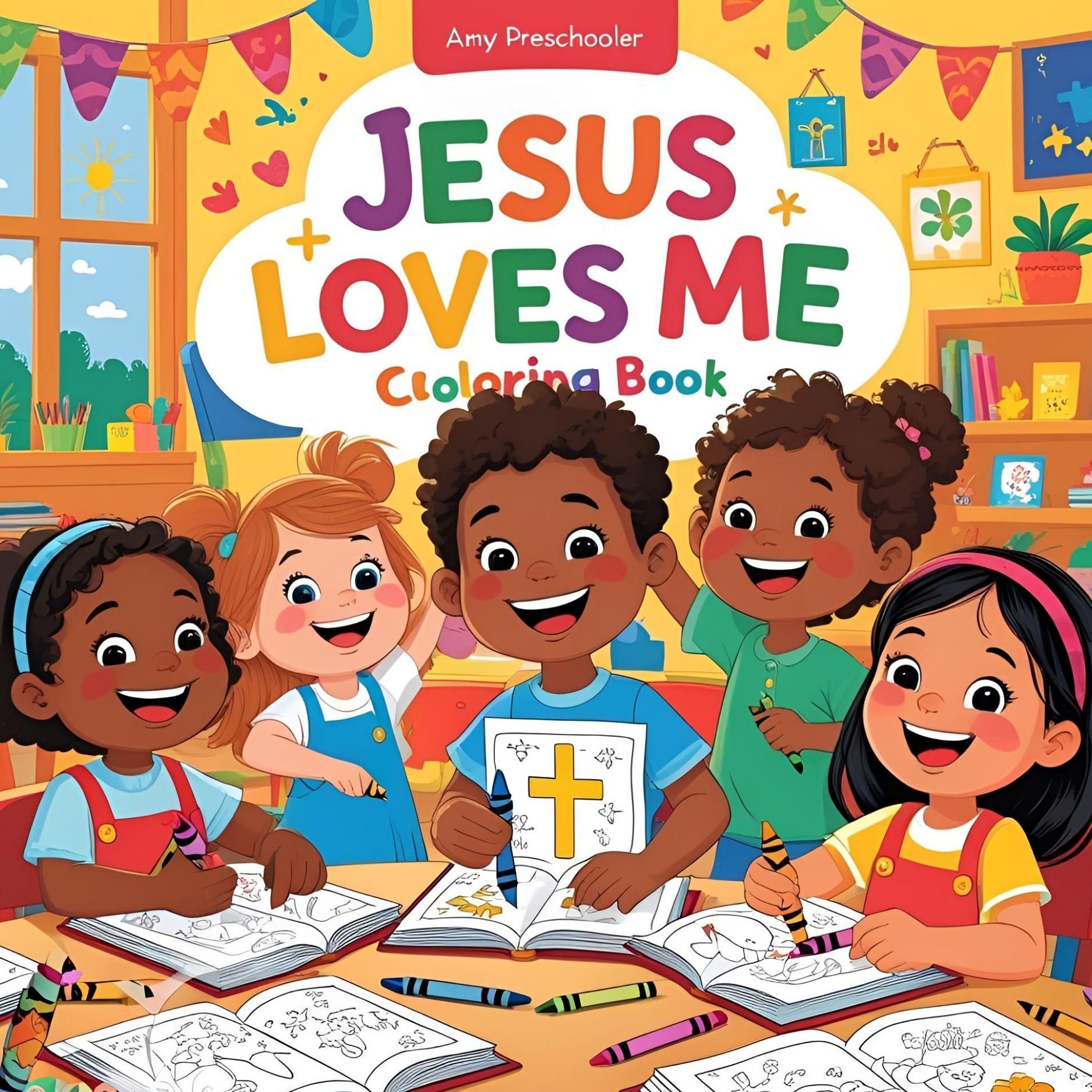 Bold & Easy - Jesus Loves Me: Easy Bible Coloring for Preschoolers product image (1)