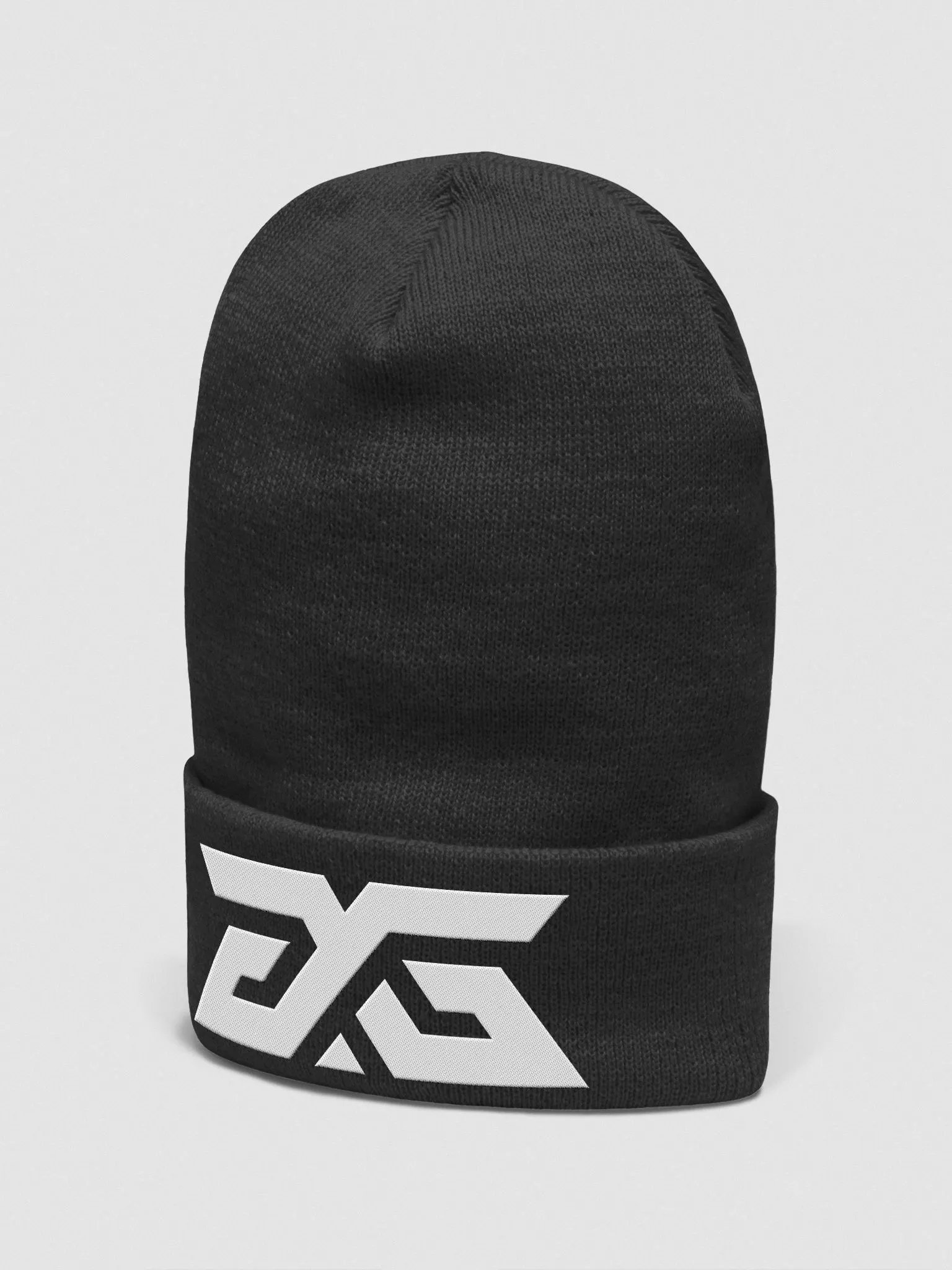 BLACK BEANIE WITH SILVER GG LOGO product image (2)