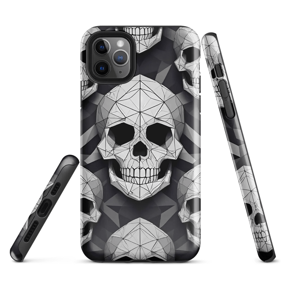 Edgy Geometry: Geometric Skull iPhone Case product image (3)