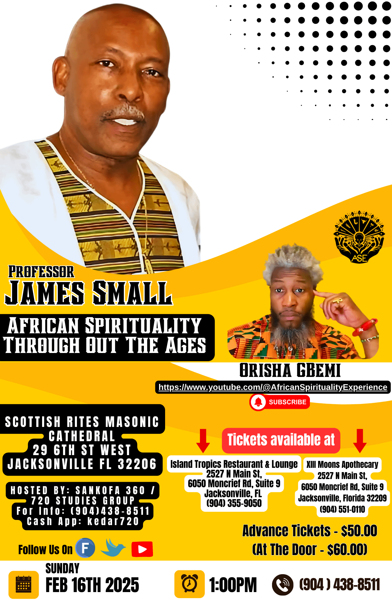 African Spirituality Throughout The Ages Professor James Small Live Jax FL 2/16/25 product image (2)