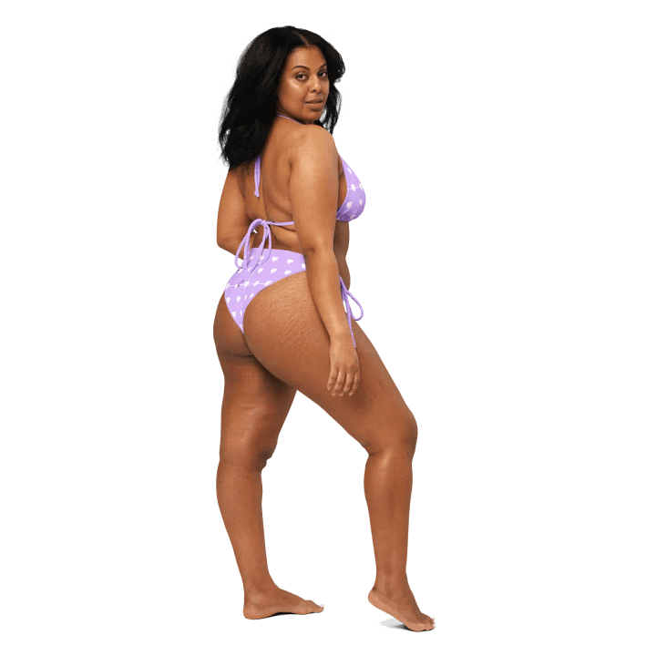 Pastel Heart Seamless Pattern String Bikini - v3 product image (2)