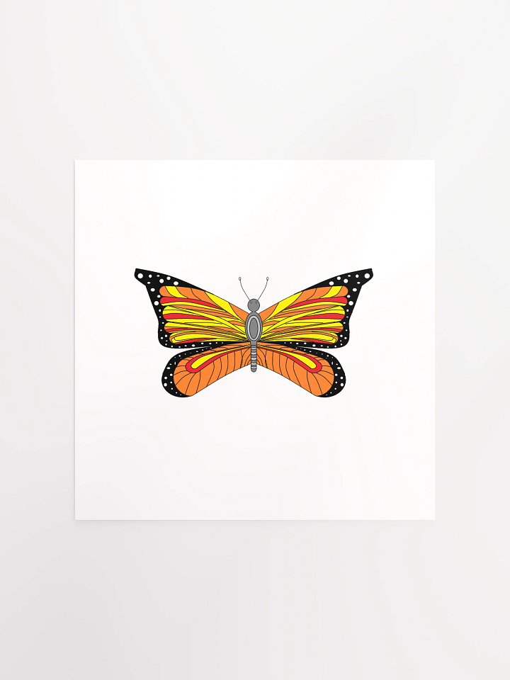 Vibrant Butterfly Duo Matte Poster product image (4)