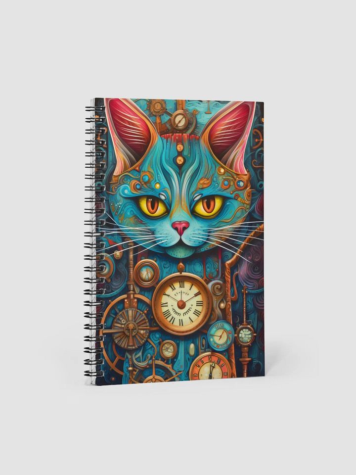 Steampunk Cat Spiral Notebook product image (1)