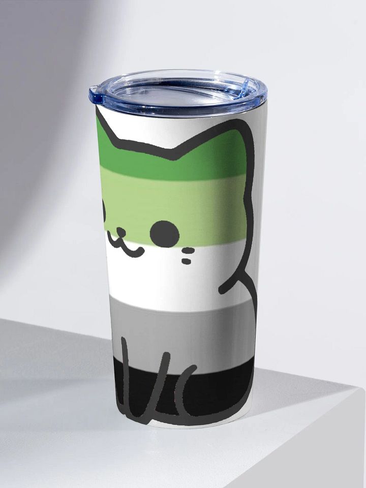 Aromantic Pride Kitty Tumbler Cup product image (2)