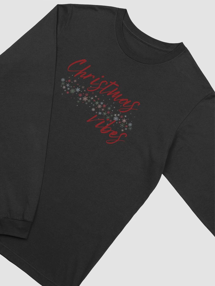 Christmas Vibes Red Floral Long Sleeve Tee product image (22)