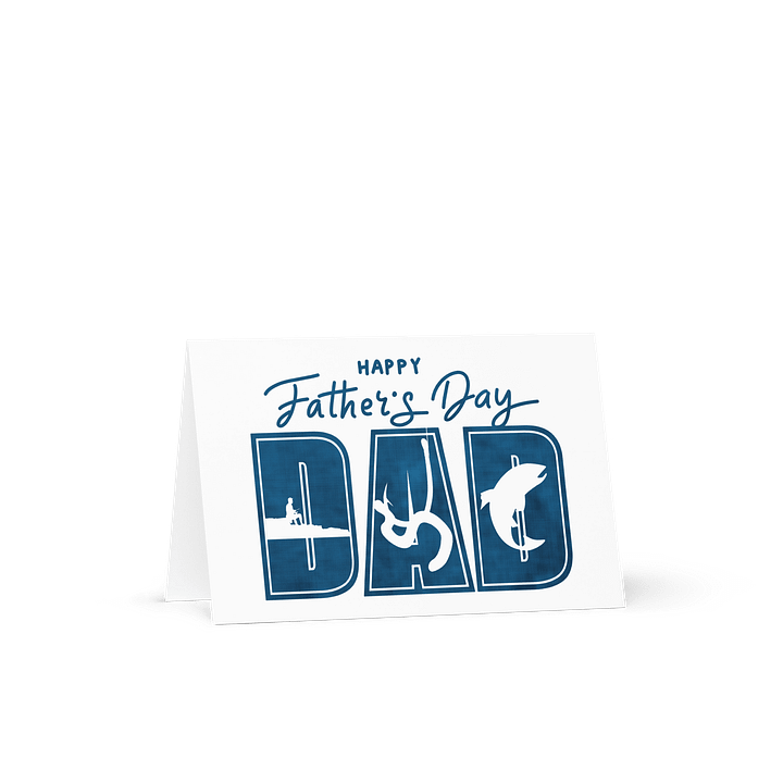 Happy Father's Day Dad Fisherman Greeting Card product image (1)
