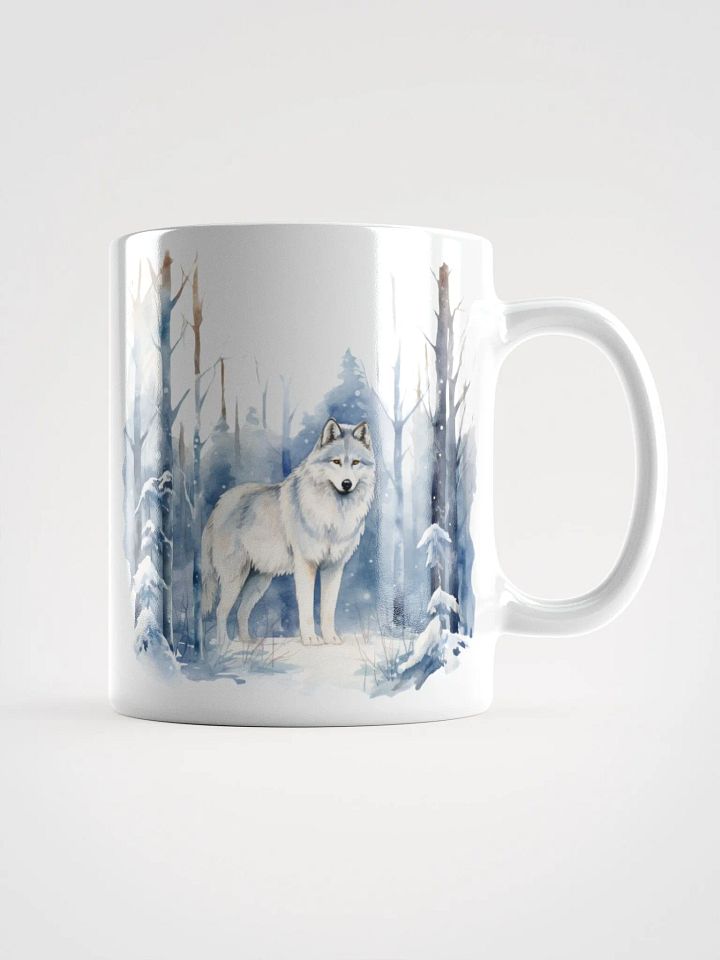 Snowy Wolf Reflection Mug product image (1)