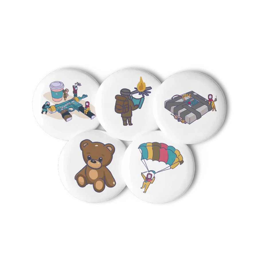 BeccaSomething Survival Pin Buttons Set product image (11)