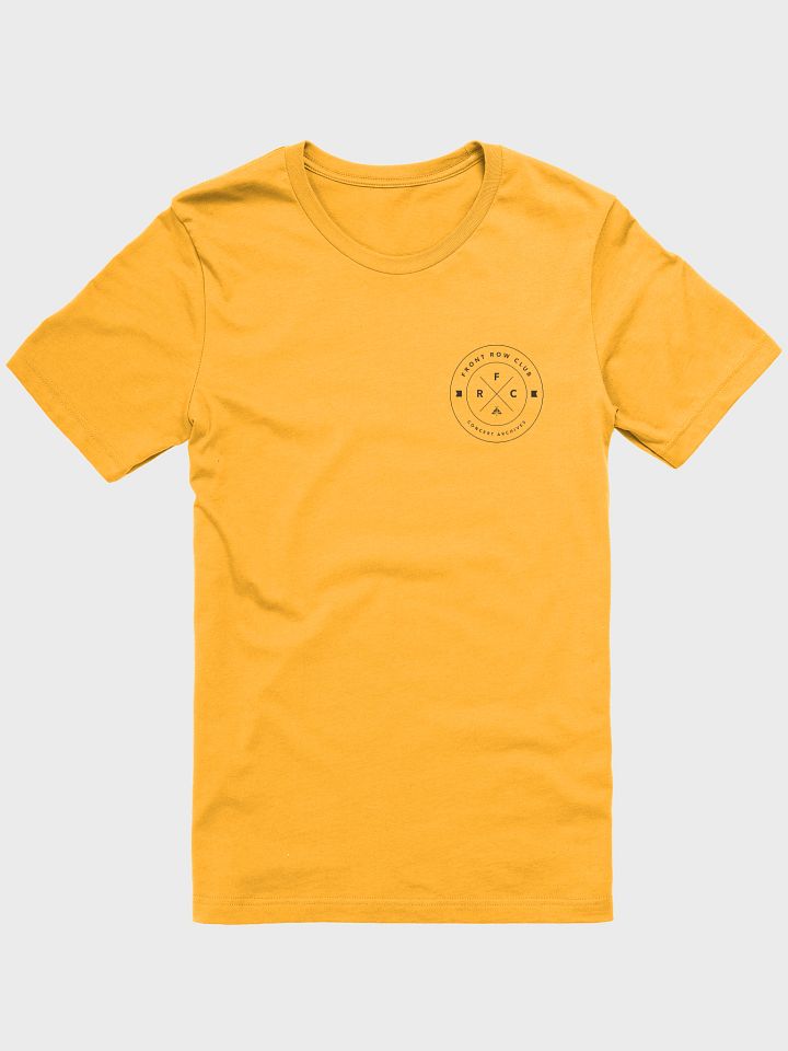 Front Row Club Icon (Black) on Chest T-Shirt (Logo On Back) product image (1)