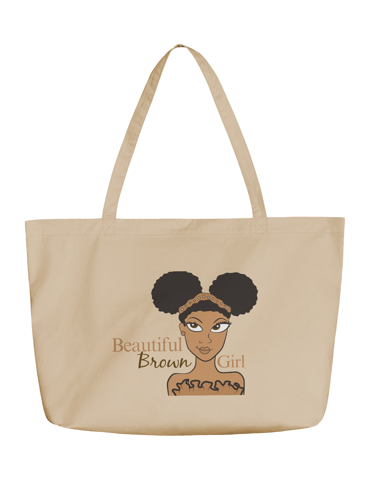 Caramel Beautiful Brown Girl Tote product image (3)