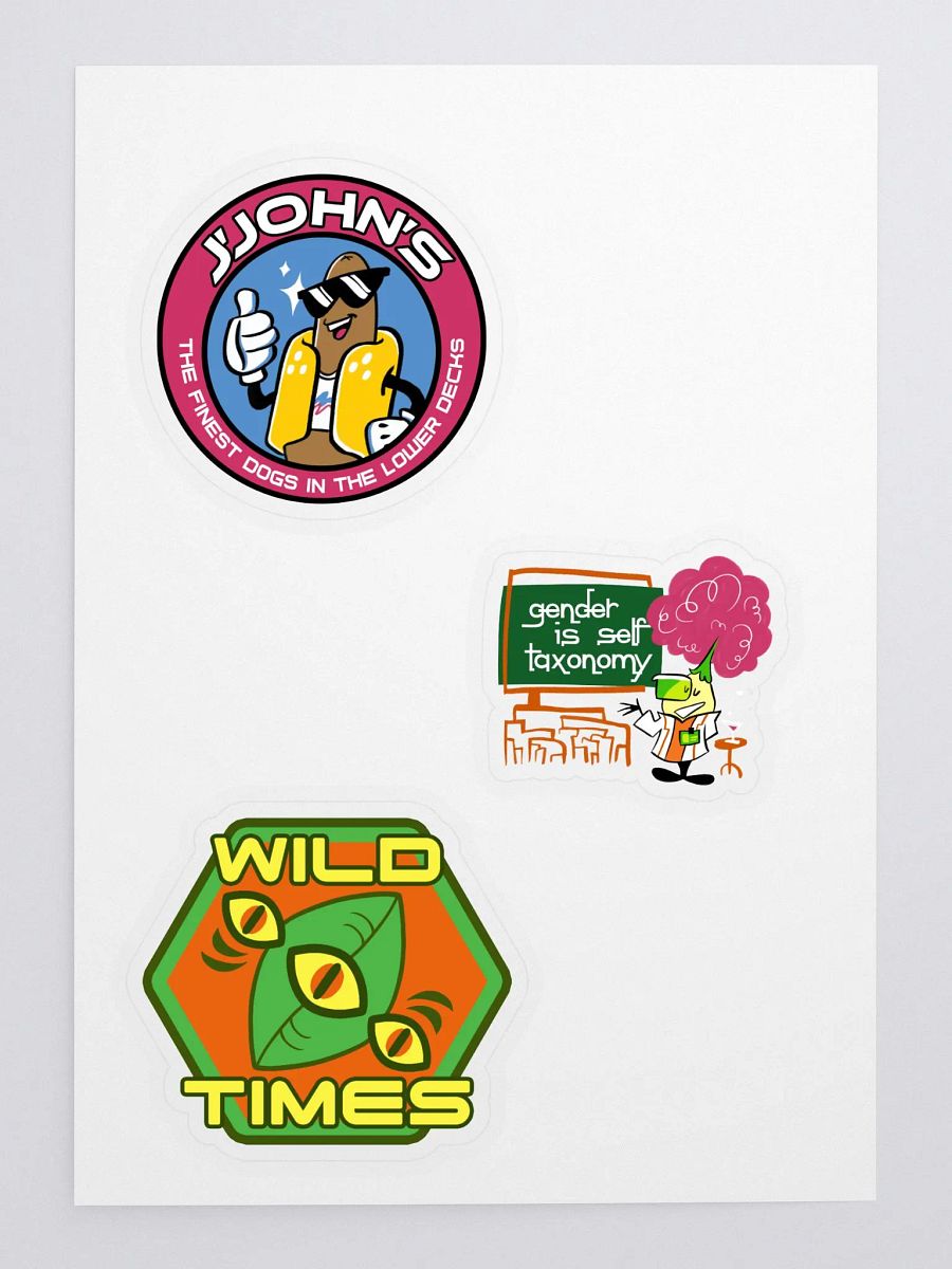 Sticker Sheet (J'John's, gender, Wild Times) product image (3)
