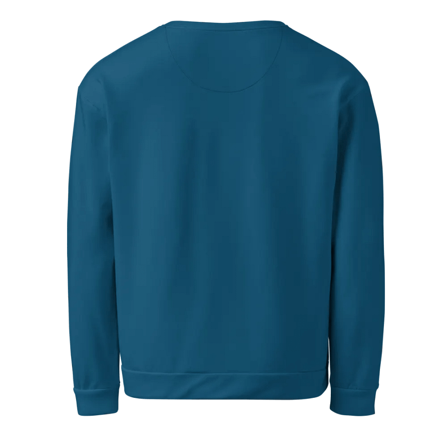 Plain Dark Blue True Summer Unisex Recycled Polyester Heavyweight Premium Sweatshirt by Treasure Pie product image (3)