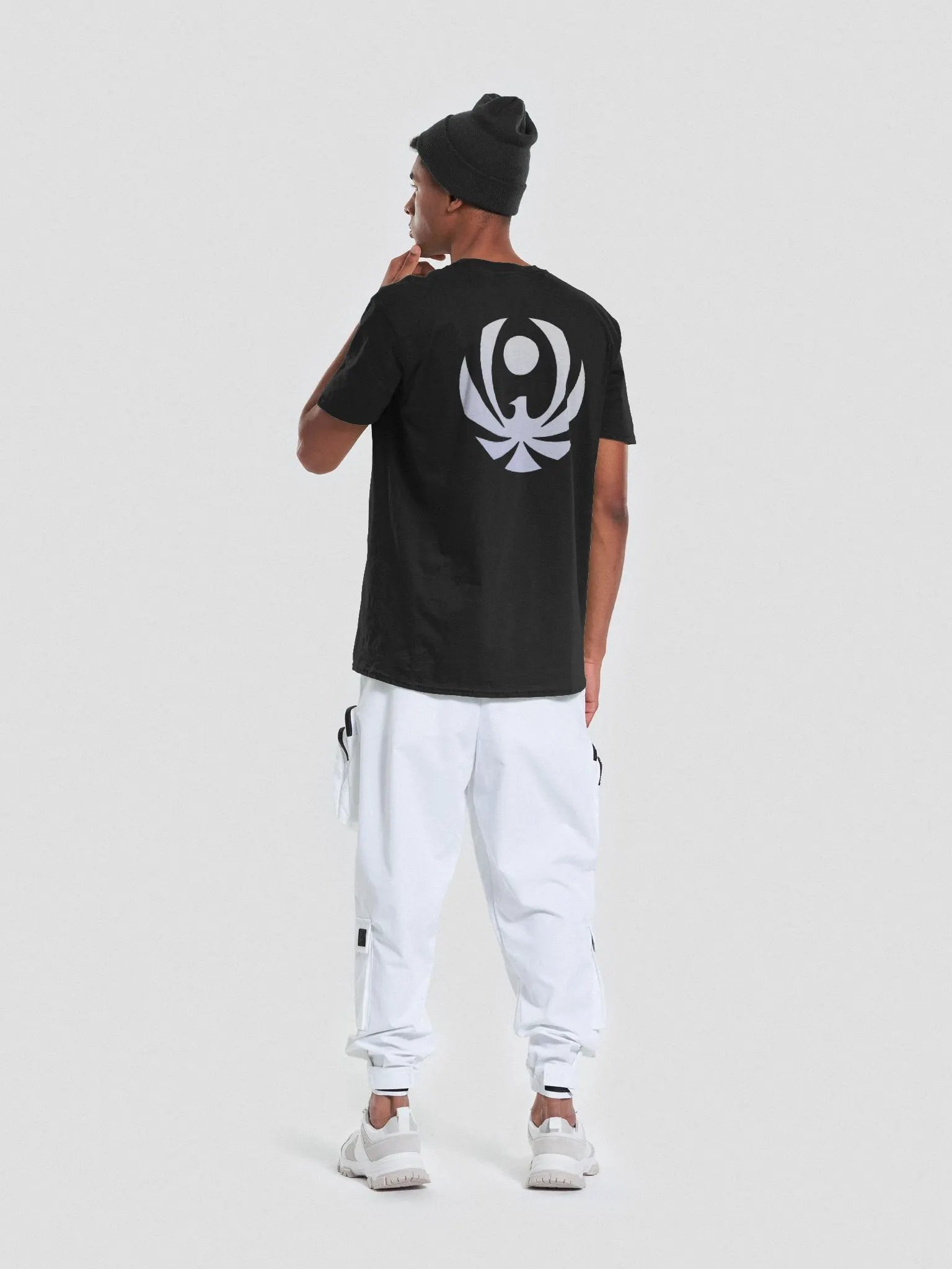 CroweGamingg Gildan Unisex Softstyle T-Shirt - White Logo Front & Back product image (20)