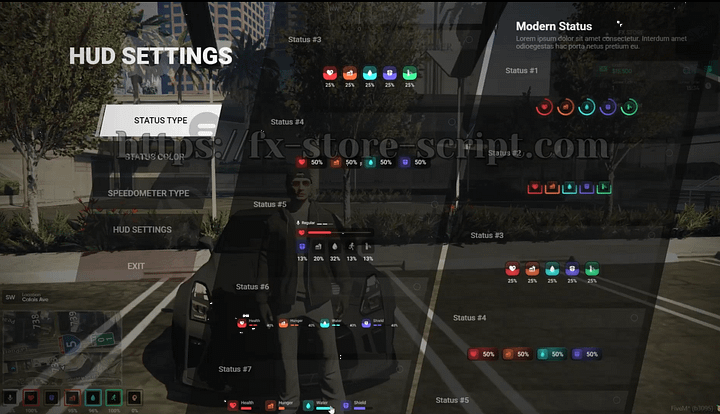 FIVEM NEW HUD SCRPT[QB / ESX / OX / QBOX ] product image (1)